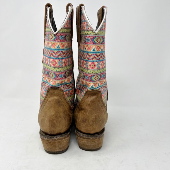 Ranchers Shoes Ranchers Womans Boots 6 Brown Leather W Colorful